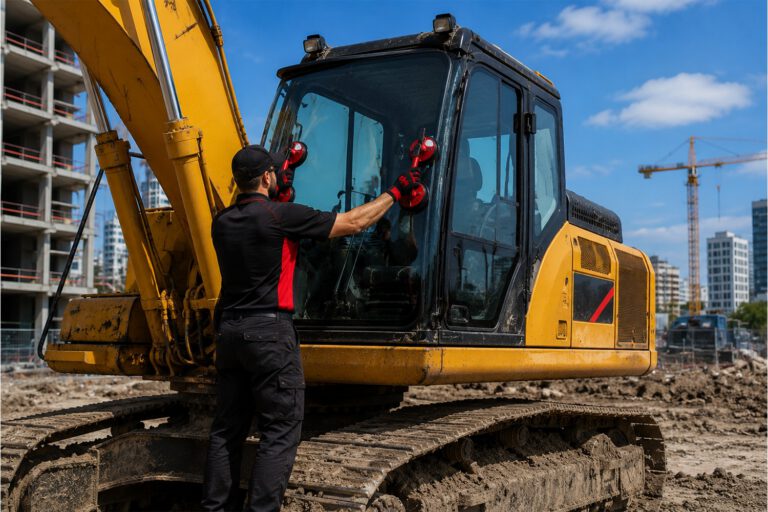 Haymack Glass Excavator Glass Replace
